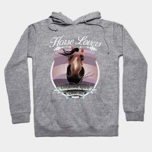 Horse Lovers - untamed spirit - Ohio 1812 (litght lettering) Hoodie